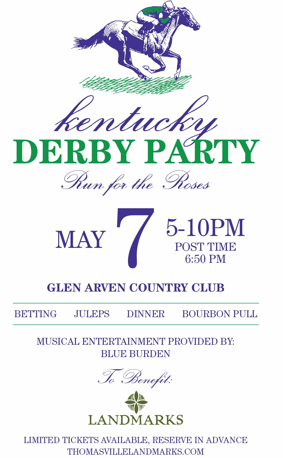 Thomasville Landmarks - 2022 Kentucky Derby Party